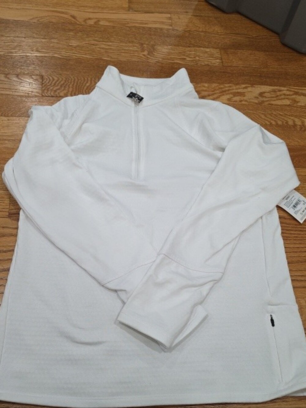 DSG Run Grid 1/4 Zip White  Lightweight Pullover Womens - NWT